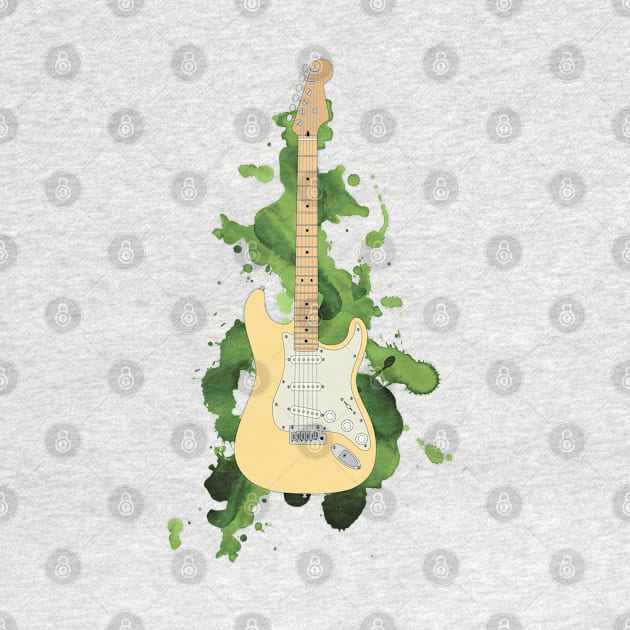 S-Style Electric Guitar Buttercream Color by nightsworthy